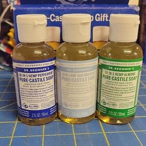 Pure-Castile Soap Set of 3 (59ml ea) New in Box